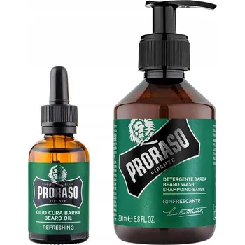 Péče o vousy Sada na vousy Olej Šampon PRORASO Refreshing