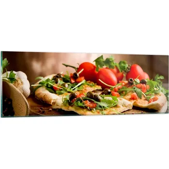 Obraz Obraz na skle do obýváku ložnice 90x30 gastronomie obrazy na zeď sklo