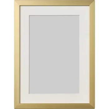 Obraz IKEA LOMVIKEN Rámeček zlatá barva 13x18 cm