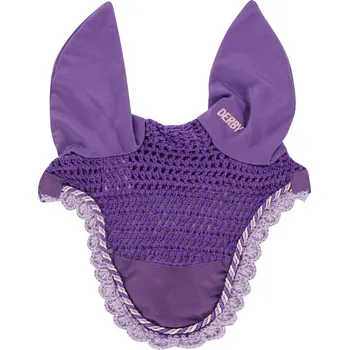 Koňská maska proti hmyzu Čabraka Derby, Full, purpurová/multicolor/lilla