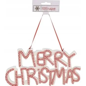 Vánoční dekorace Vánoční ozdoba "Merry Christmas" - Elegantní vánoční dekorace