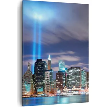 Obraz Obraz na plátně do obývacího pokoje ložnice 50x70 město obrazy na zeď canvas