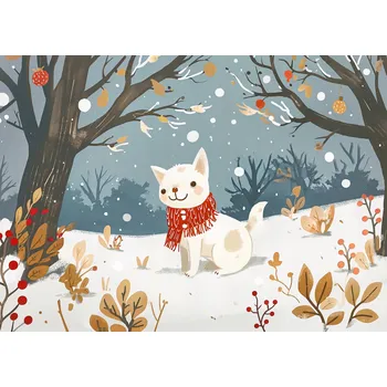 Plakát Plakát Sněžný Kamarád bez rámu 35 x 25 cm