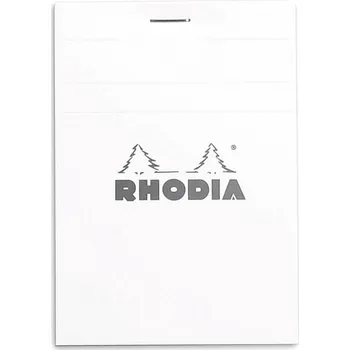 Blok Rhodia N°12 8,5x12 cm, mřížka, bílý