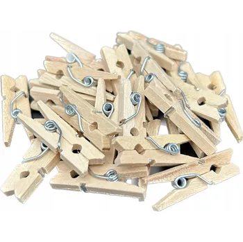 Vánoční dekorace Vánoční kolíčky / adventní / MINI DŘEVĚNÉ KOLÍČKY dekorativní / 24x