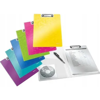 Desky s klipem A4 LEITZ WOW bílé