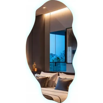 Zrcadlo Dekorativní Zrcadlo Závěsné LED 50x100 Možnost Montáže Vertikálně i Horizontálně