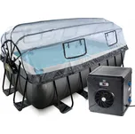 Bazén Exit 4 x 2 x 1,22 m s krytem, TČ 2,5kW a pískovou filtrací Moderní design, kovová konstrukce, schůdky, filtrace