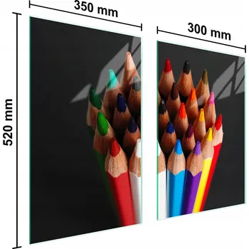 Kuchyňské prkénko Krájecí deska TMK ArtDeko sklo 2 ks