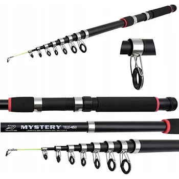 Rybářský prut Teleskopický prut Miracle Fish MYSTERY TELE-450 vrhací zátěž: 40-80g, délka: 4,5 m