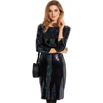 Dámské šaty Tom&Rose koktejlové šaty glamour ke kolenům, velikost M