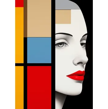 Plakát Plakát Geometrický Pohled do Dálky bez rámu 39,5 x 55 cm