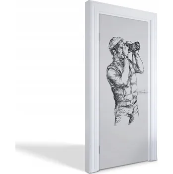 Fototapeta Samolepící dekorace ozdoba nálepka na dveře Fotograf v akci 85x205 cm