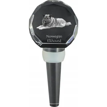 Elkhund korková zátka na láhev s fotografií, personalizovaná zátka na víno