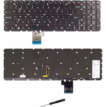 Náhradní klávesnice pro notebook Klávesnice KB74 Lenovo Y50-70 Y70-70 Podświetlana LED pro IBM, Lenovo