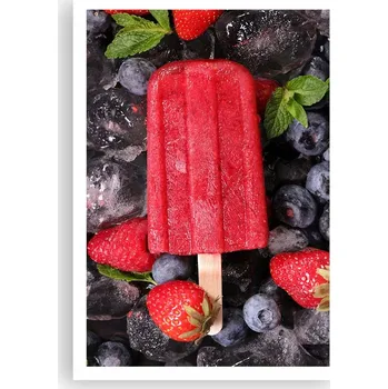 Obraz Plakát na zeď bez rámu 70x100 zmrzlina foto-obraz plakáty do obýváku ložnice