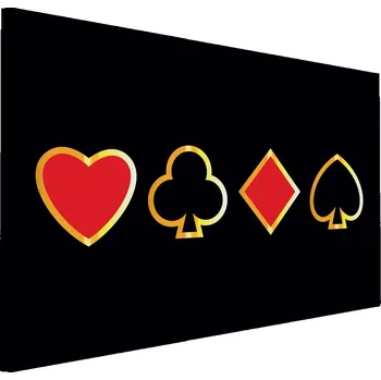 Obraz Obraz Na Plátně Symboly karet KASINO Poker 40x30