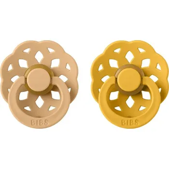 dudlíky BIBS Boheme dudlíky z přírodního kaučku 2ks / Desert Sand + Honey Bee Velikost dudlíků: 1: 0-6 měsíců