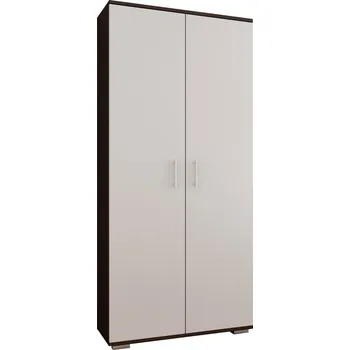 Šatní skříň Skříň CALIFORNIA POLICE 4 POLICE D2 80CM WENGE BÍLÁ