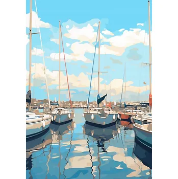 Plakát Plakát Kubistická Marina bez rámu 21 x 29,7 cm