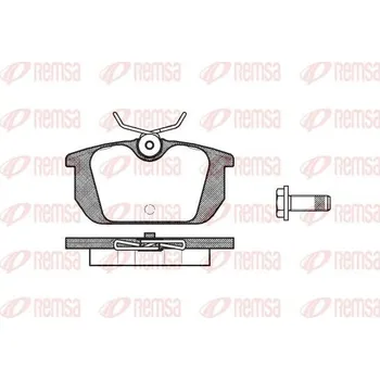 Brzdová destička Sada brzdových destiček, kotoučová brzda REMSA 0231.00