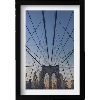 Obraz Nástěnný obraz černý rám Architektura Brooklynský most v Londýně 20x30 cm