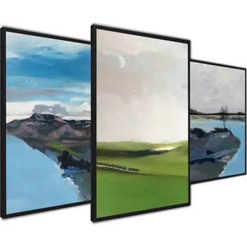 Obraz Plakát Triptych Příroda Sada Plakátů Krajina bez rámu 40 x 50 cm