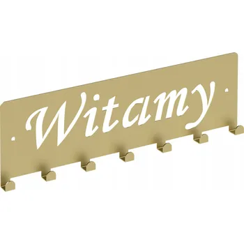 Věšák Šatní ramínko kovový Domer zlatý