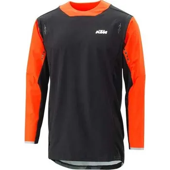 cyklistický dres KTM RACETECH JERSEY BLACK Oranžová XXL