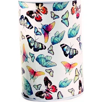 Pokladnička PLECHOVÁ KASIČKA OZDOBNÁ RŮZNÉ BARVY