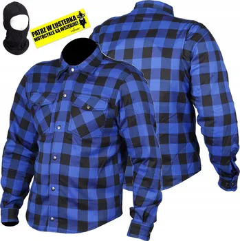 Moto bunda MOTOCYKLOVÁ KOŠILE s KEVLAREM modrá