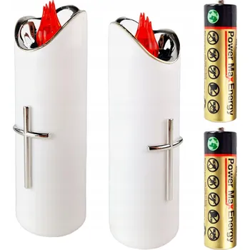 Svíčka VELKÁ LED SVÍČKA NA BATERIE NÁHRADA DO HŘBITOVNÍCH SVÍČEK 17cm DO LAMPIONU HŘBITOVNÍ SVÍČKA NÁHRADNÍ NÁPLŇ