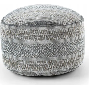 Taburet Bavlněná Taburet Podnožka válec 50x50 BOHO #D666