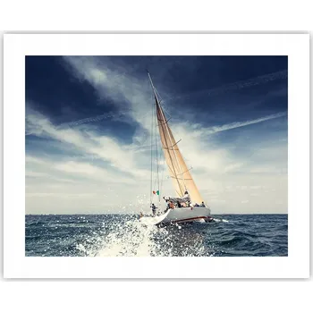 Obraz Obraz plakát na zeď bez rámu 50x40 Plachetnice foto plakáty do obýváku ložnice