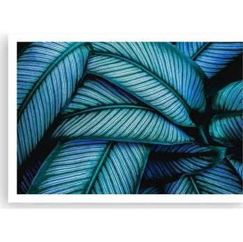 Obraz Plakát na zeď bez rámu 100x70 listů obraz plakáty do obývacího pokoje ložnice