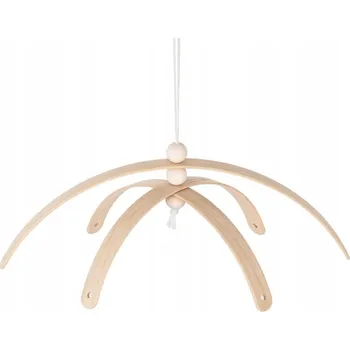 Obraz Kolotoč zawieszka nad postýlku dětská dřevěná přírodní