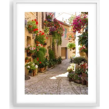 Obraz Obraz plakát na zeď v bílém rámu 40x50 město foto plakáty do obýváku