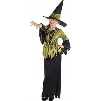 Karnevalový kostým Kostým Čarodějnice s čepicí Halloween r. 146-152