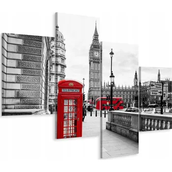 Obraz Obraz na plátně Londýnská budka BIG BEN 3D 80x50 cm