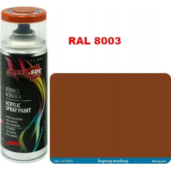 Barva ve spreji RAL 8003 AKRYLOVÝ LAK ve spreji hnědý LESK 1233
