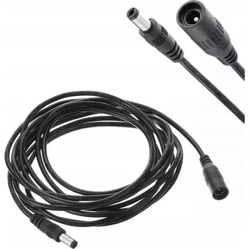 Napájecí kabel Prodlužovací kabel pro napájecí adaptér Heelly 12V 2,1/5,5 mm, 5 m