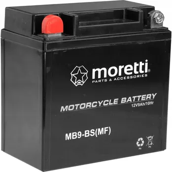 Motobaterie MOTOCYKLOVÁ AKUMULÁTOR Moretti AGM Gel MB9-BS 9Ah