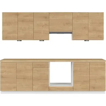 Kuchyňská linka BRW Kuchyň SOLE 260 s vybavením, dub arlington