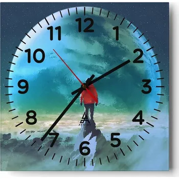 Hodiny Nástěnné hodiny do obýváku 40x40 Abstrakce Tiché hodiny Skleněné hodiny Bez hlučnosti