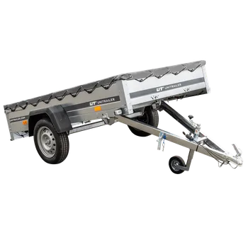 Přívěs Garden Trailer 230 KIPP s rámem H-0 a šedou plachtou