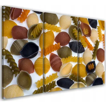 Obraz Feeby Třídílný obraz na plátně Těstoviny 60x40 cm