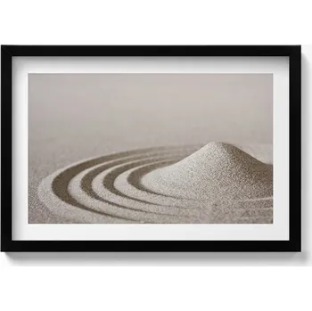 Obraz Dekorativní obraz v rámu na zeď Zen - písečná dunka v boho stylu 60x40 cm