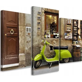 Obraz OBRAZ TRYPTYCH Skútr Toskánsko Itálie 60x40