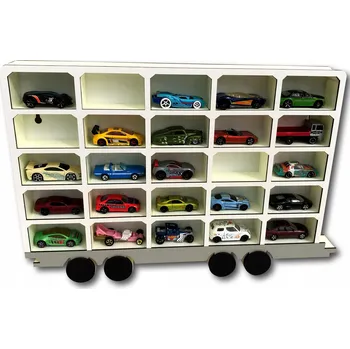 autíčko Police - přívěs pro kamion na 25 autíček Hot Wheels