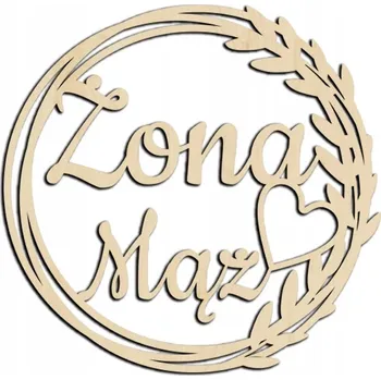 Obraz Obruč kruhu svatební hostina svatba Manžel a manželka 50 cm